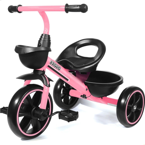 KRIDDO Kids Tricycles Age 24 Month to 4 Years, Toddler Kids Trike for 2.5 to 5 Year Old, Gift Toddler Tricycles for 2-4