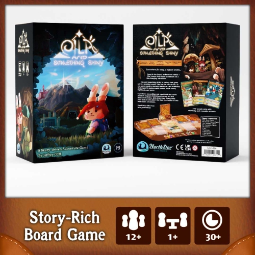 Eila and Something Shiny by North Star Games - Cooperative Story Board Game - Strategy and Resource Management - 1+ Play