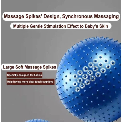 penepico Large Sensory Massage Ball for Kids 3+, 2-Pack 33.5" 85CM Bouncy Exercise Ball, Big Inflatable Ball with Tactil