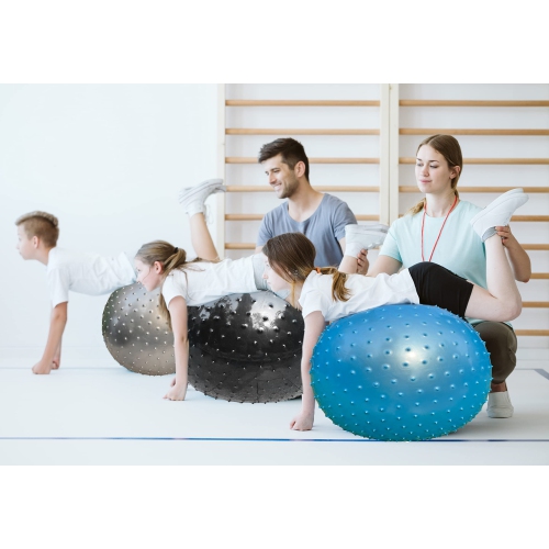 penepico Large Sensory Massage Ball for Kids 3+, 2-Pack 33.5" 85CM Bouncy Exercise Ball, Big Inflatable Ball with Tactil