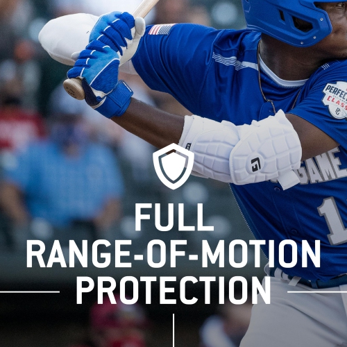 G-Form Elite 2 Batter's Baseball Elbow Guard - Lightweight, Performance Baseball Elbow Pad - Forearm Guards - White, Adu