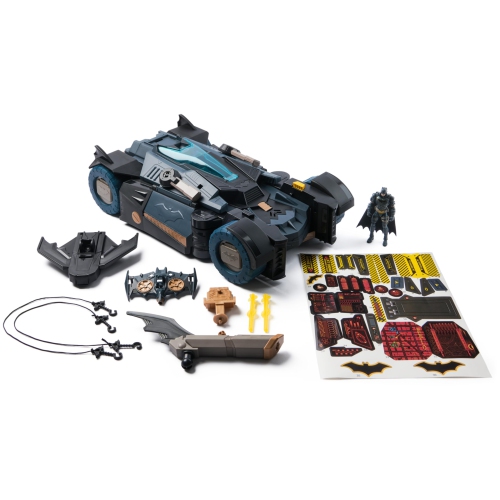 Batman, Ultimate Transforming Batmobile Playset, 2-in-1 Playset with Exclusive Figure and Glider, Lights, Sounds, Kids T
