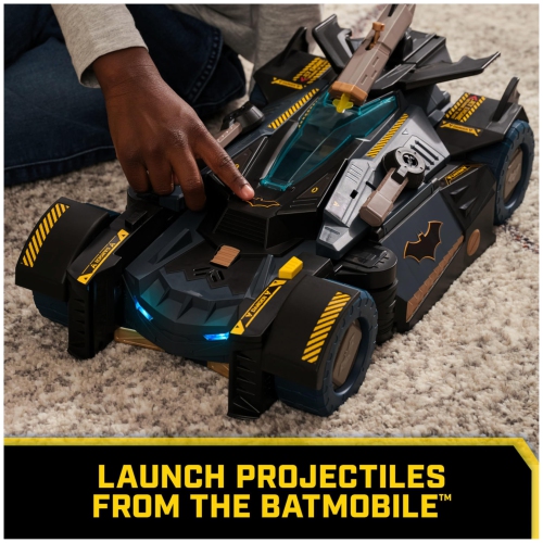 Batman, Ultimate Transforming Batmobile Playset, 2-in-1 Playset with Exclusive Figure and Glider, Lights, Sounds, Kids T