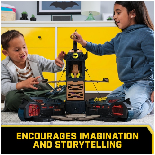 Batman, Ultimate Transforming Batmobile Playset, 2-in-1 Playset with Exclusive Figure and Glider, Lights, Sounds, Kids T