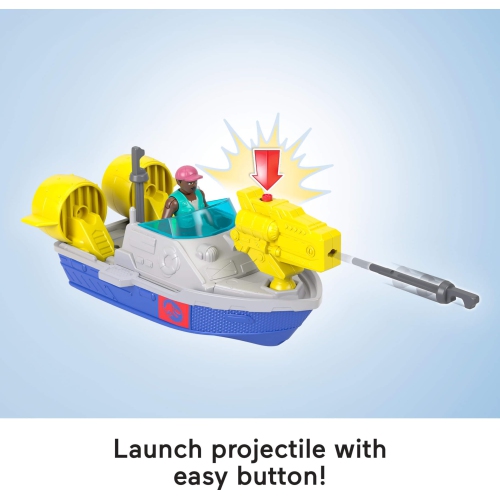 Fisher-Price Imaginext Jurassic World Rebirth Aquachomp Chase Mosasaurus 18-inch Dinosaur Toy with 3-inch Action Figure,