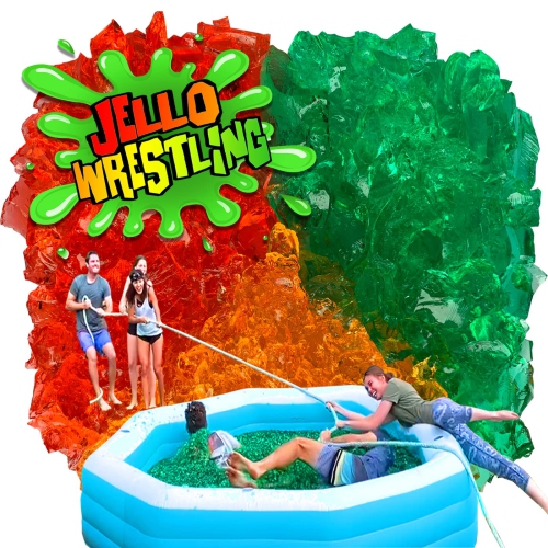 Bulk RED Jelly Wrestling Supply. Jello Crystals. Makes 380L Easy Set Mix. Fill a pool or pit. Great for fun run obstacle
