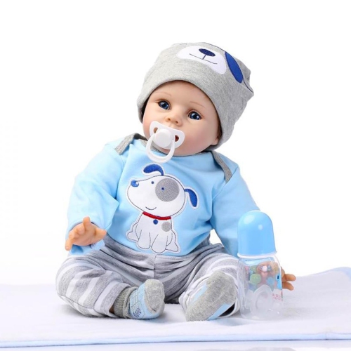 ZIYIUI Realistic Baby Dolls Soft Vinyl Silicone Newborn Reborn Dolls 22 inch 55cm Look Real Reborn Baby Boy Dolls Handma