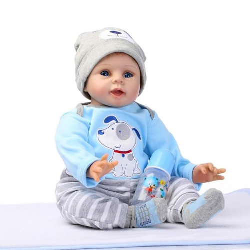 ZIYIUI Realistic Baby Dolls Soft Vinyl Silicone Newborn Reborn Dolls 22 inch 55cm Look Real Reborn Baby Boy Dolls Handma