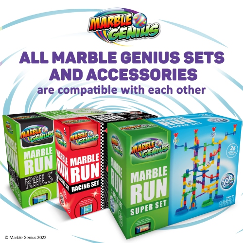 Marble Genius Marble Run Super Set - 150 Complete Pieces, Marble R