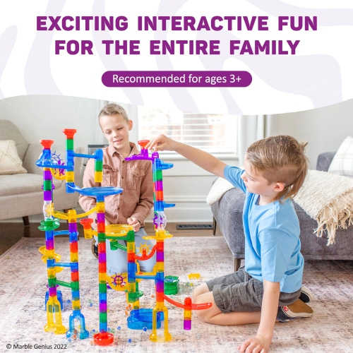 Marble Genius Marble Run Super Set - 150 Complete Pieces, Marble R