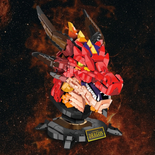 JMBricklayer Dragon Building Sets for Adults 70105, Cool Animals Model Kit Dragon Head Building Blocks Toys, Dragon Toy