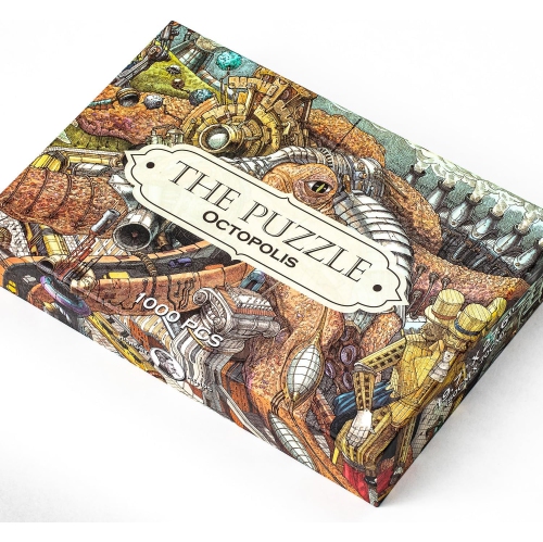 HUNGRY MINDS Octopolis 1000 Piece Jigsaw Puzzle for Adults - Challenging and Difficult Puzzle with Stunning Octopus Them