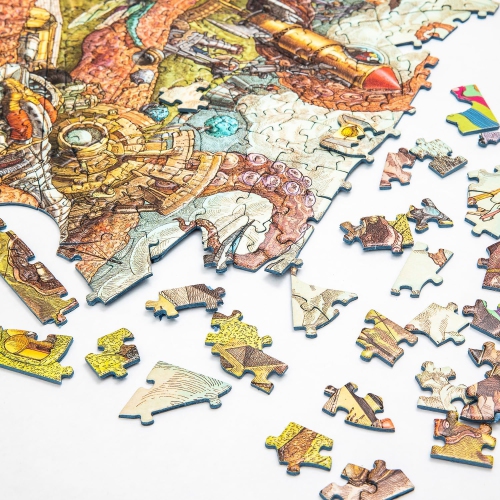 HUNGRY MINDS Octopolis 1000 Piece Jigsaw Puzzle for Adults - Challenging and Difficult Puzzle with Stunning Octopus Them