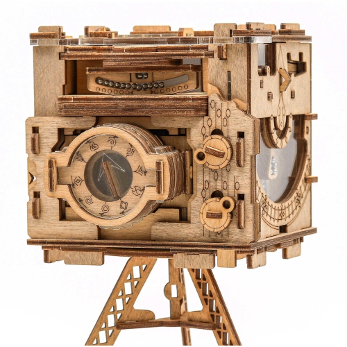 IDVENTURE  Cluebox Pro - Sherlock's Camera - Escape Room Game - Puzzle Box - 3D Wooden Puzzle - Sequential Puzzle - 3D Pu