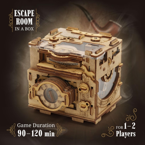 iDventure Cluebox PRO - Sherlock's Camera - Escape Room Game - Puzzle Box - 3D Wooden Puzzle - sequential Puzzle - 3D Pu