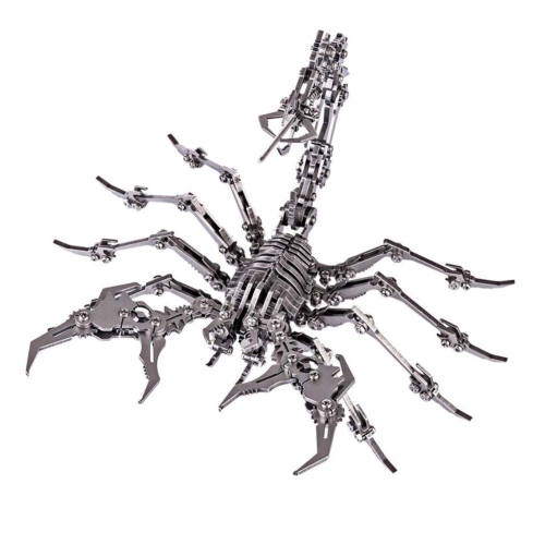 PUOSUO 3D Metal Puzzles for Adults, Scorpion 3D Metal Model Kits to Build DIY, Puzzle Jigsaw Scorpion King 3D Stainless