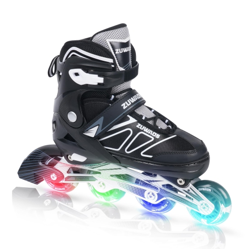Zuwaos Inline Skates for Kids and Girls, Roller Skates with Featuring All Illuminating Wheels, for Girls and Boys, Men a