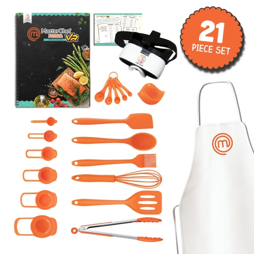 Abacus Brands VR MasterChef Junior - Virtual Reality Kids Cookbook and Interactive Food Science Learning Activity Set (F