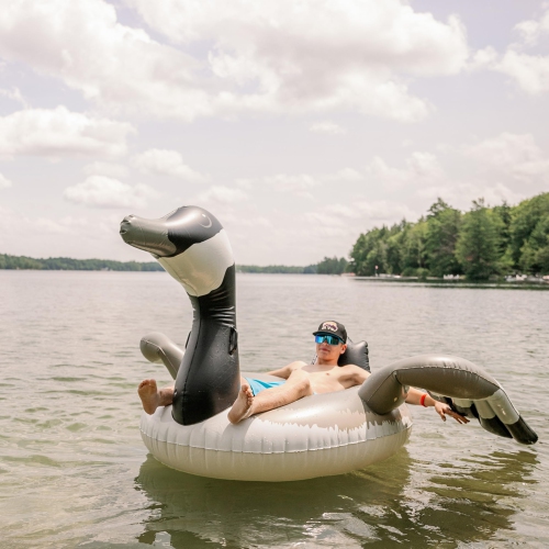 Float-Eh Canada Goose Inflatable Pool Float - Beach Floats are Thick, Durable, and Vinyl Designed - Floaties Designed in