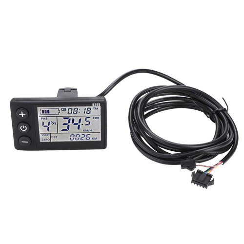E-Bike Brushless Controller, Waterproof LCD Display Panel Electric Bicycle Scooter Motor Controller Kit, Motor Brushless