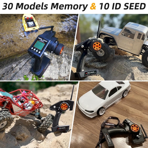 Radiolink RC4GS V3 5 Channels 2.4GHz RC Transmitter and R6FG Gyro Receiver, 30 Models Memory Surface Remote Controller f