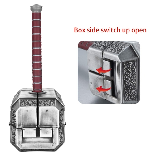 TOKKOT Thor Hammer Tool Box, Multifunctional Home Repair Tool Set Excellent Hand Tool Novelty Gift for Men as Halloween