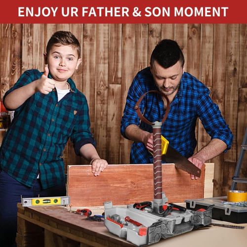 TOKKOT Thor Hammer Tool Box, Multifunctional Home Repair Tool Set Excellent Hand Tool Novelty Gift for Men as Halloween