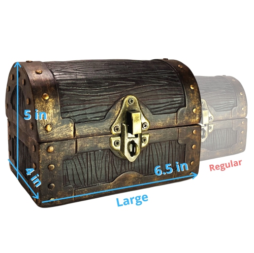 Galdor's Guild Mimic Chest Dice Storage Box | Free Lock & Key | Compatible with Dungeons & Dragons Players, Dungeon Mast
