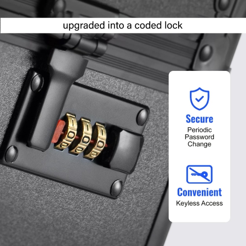 ASDJAKZP Graded Card Storage Box, 160+ 4 Row Graded Card Case with Handle, Psa Slab Case with Foam Interior, Lockable Pr