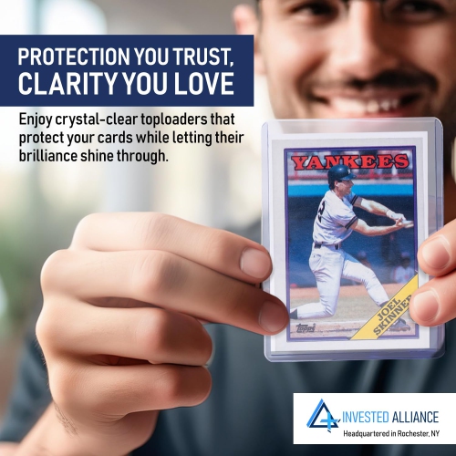 Premium Top Loaders for Cards | Hard Top Loader Trading Card Sleeves. Sports and Baseball Card Sleeves Hard Plastic. Cle