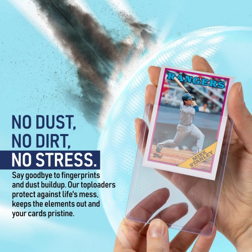 Premium Top Loaders for Cards | Hard Top Loader Trading Card Sleeves. Sports and Baseball Card Sleeves Hard Plastic. Cle