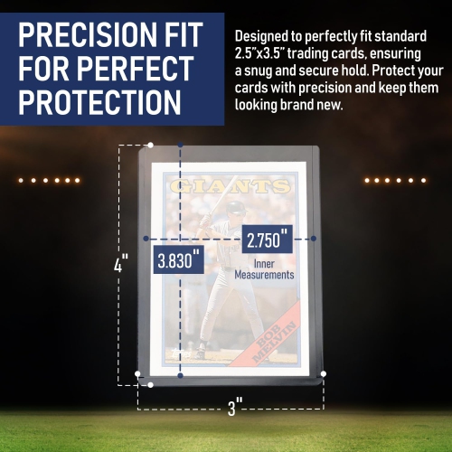 Premium Top Loaders for Cards | Hard Top Loader Trading Card Sleeves. Sports and Baseball Card Sleeves Hard Plastic. Cle