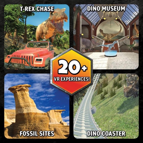 Professor Maxwell's VR Dinosaurs - Virtual Reality Kids Science Kit, Book and Interactive STEM Learning Activity Set (Ne