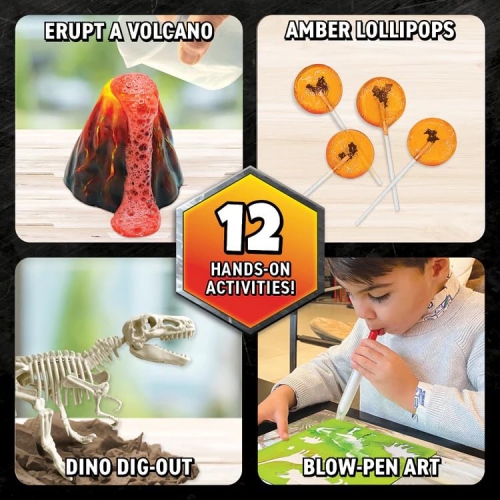 Professor Maxwell's VR Dinosaurs - Virtual Reality Kids Science Kit, Book and Interactive STEM Learning Activity Set (Ne