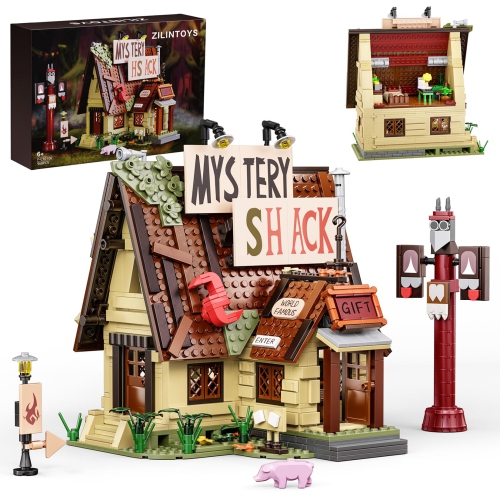 Gravity House Building Sets,Mystery House Building Toys,Compatible with Lego,Collectible & Buildable Fun Model Toys, Col
