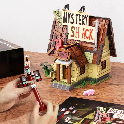 Gravity House Building Sets,Mystery House Building Toys,Compatible with Lego,Collectible & Buildable Fun Model Toys, Col