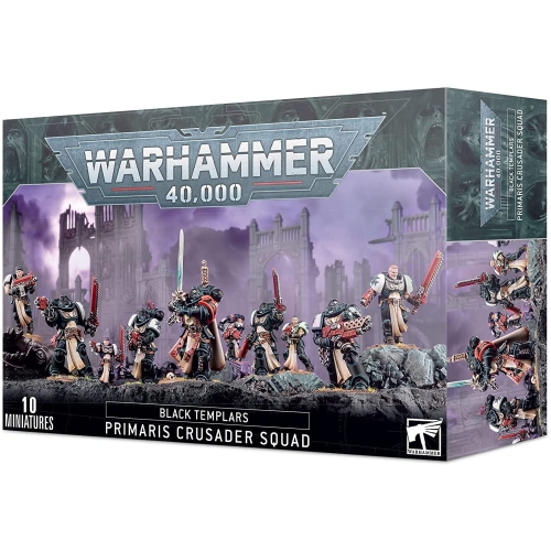 Games Workshop Warhammer 40000 Black Templars: Primaris Crusader Squad (Tabletop Game Miniatures, 1/18 Scale, 4 Miniatur