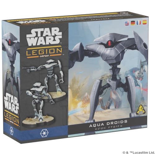 Star Wars Legion: Aqua Droids - 4 Piece Miniature Expansion for Star Wars Legion Strategy Game - 90 Minutes of Gameplay