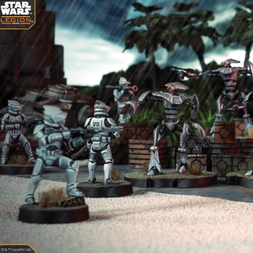 Star Wars Legion: Aqua Droids - 4 Piece Miniature Expansion for Star Wars Legion Strategy Game - 90 Minutes of Gameplay