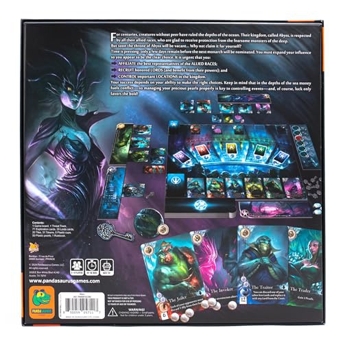 Abyss Board Game - Control Ocean Kingdoms in an Underwater Development Strategy Game, Adventure Game for Kids & Adults,