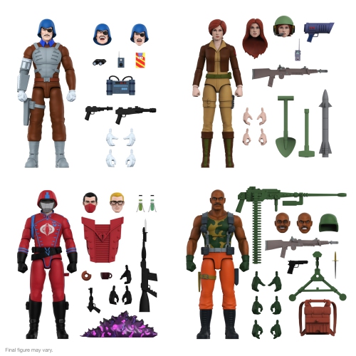 Super7 Ultimates! G.I. Joe Cobra Crimson Guard - 7" G.I. Joe Action Figure with Accessories Classic Cartoon Collectibles
