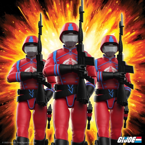 Super7 Ultimates! G.I. Joe Cobra Crimson Guard - 7" G.I. Joe Action Figure with Accessories Classic Cartoon Collectibles