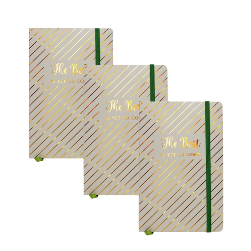 Pukka Pad, Haze A5 Journal , 8.2 x 5.11in, Notebook with Elasticated Closure , Green, 3,Pack