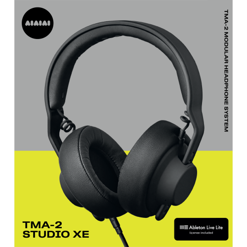 AIAIAI TMA-2 Studio XE V3 Over Ear Ultra-Light Weight Professional Studio Modular Headphones with S01 Speakers, Black