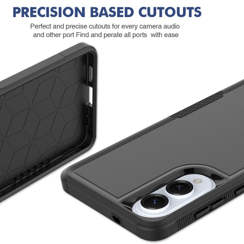 XCRS Dual Layered Comm Rugged Fitted Hardshell Case for Galaxy S25 Edge