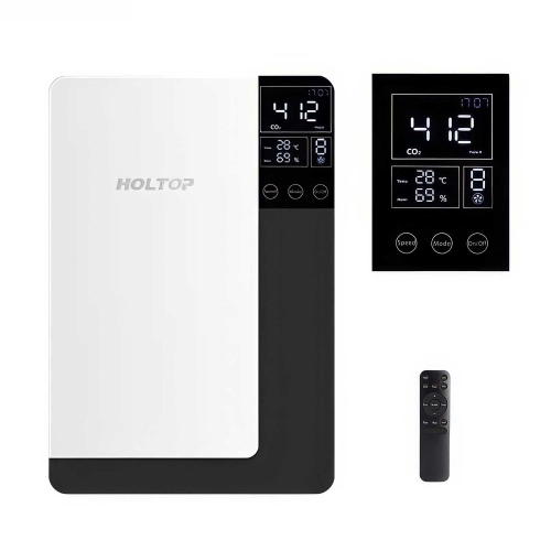 Holtop Canada - Ductless Wall-Mount ERV – PM2.5 Sensor Ventilation System with HEPA, Carbon Filtration & Humidity Control, Purifier – White