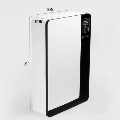 Holtop Canada - Ductless Wall-Mount ERV – PM2.5 Sensor Ventilation System with HEPA, Carbon Filtration & Humidity Control, Purifier – White