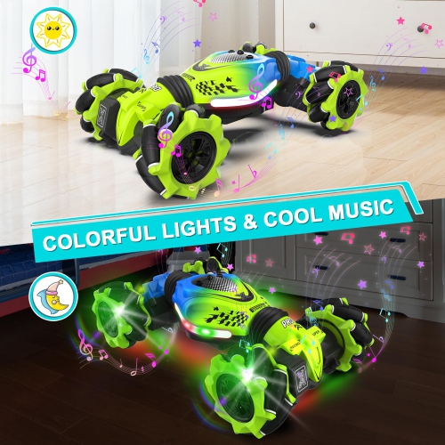 Dysaim Gesture RC Car Hand Controlled Stunt Car for 6-12 yr Boys Girls, 2.4GHz Remote Control Gesture Sensor Toy Cars Dr