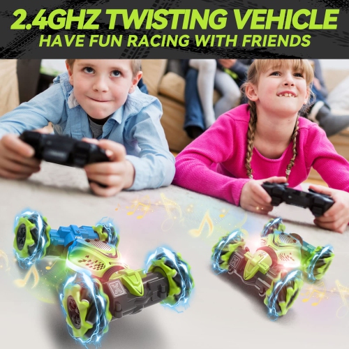 Dysaim Gesture RC Car Hand Controlled Stunt Car for 6-12 yr Boys Girls, 2.4GHz Remote Control Gesture Sensor Toy Cars Dr