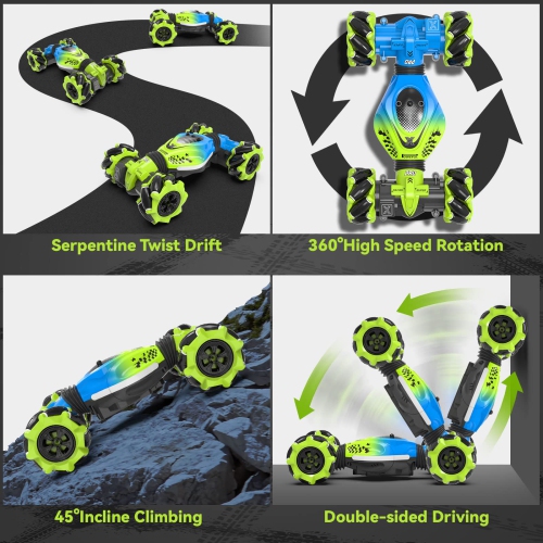 Dysaim Gesture RC Car Hand Controlled Stunt Car for 6-12 yr Boys Girls, 2.4GHz Remote Control Gesture Sensor Toy Cars Dr